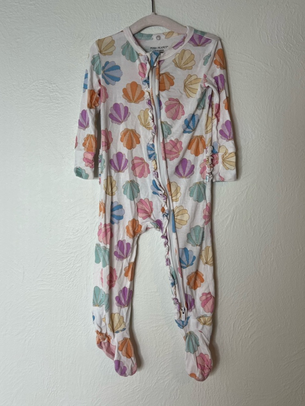Posh Peanut 12-18 months Sea Shell Footie Sleeper